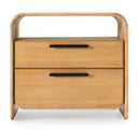 Dresden - Modern Natural Acacia 1-Drawer Nightstand Bedroom Set