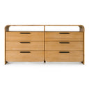 Dresden - Modern Natural Acacia 2-Drawer Nightstand Bedroom Set