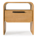 Dresden - Modern Natural Acacia 1-Drawer Nightstand