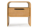 Dresden - Modern Natural Acacia 1-Drawer Nightstand