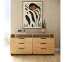 Dresden - Modern Natural Acacia 1-Drawer Nightstand Bedroom Set