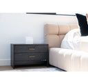 Wales Modern Smoked Ash Mirror