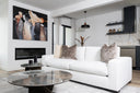 Poppy - Modern White Fabric Sofa