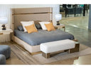 Sterling Modern Beige + Gold Bed + Nightstands