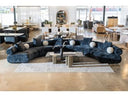 Lakota - Modern Dark Grey Fabric Curved Sectional Sofa