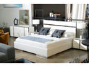 Cartier - Modern White Vegan Leather + Stainless Steel Bed