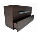 Ceres - Modern Brown Oak Bedroom Mirror