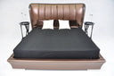 Temptation Caesar Italian Classical Design Leather Platform King Bed