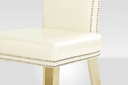 Beatrice White Leather Dining Chair