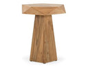 Duffy - Modern Acacia Pentagon End Table