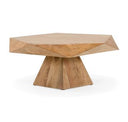 Duffy - Modern Acacia Pentagon End Table