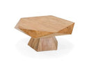 Duffy - Modern Acacia Pentagon Coffee Table