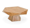 Duffy - Modern Acacia Pentagon End Table