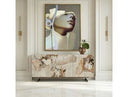 Dunster - Contemporary Beige Ceramic + Metallic Grey Buffet