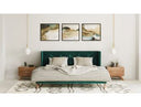 Kamela -Modern Walnut Bed