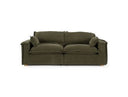 Durbin - Modern Green Fabric Sofa