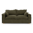 Durbin - Modern Green Fabric Loveseat