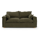 Durbin - Modern Green Fabric Loveseat
