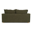 Durbin - Modern Green Fabric Loveseat