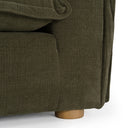 Durbin - Modern Green Fabric Loveseat