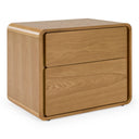 lamont + dustin - modern beige fabric + natural oak 4-piece bedroom set
