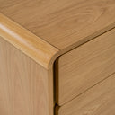 Lamont + Dustin - Modern Beige Fabric + Natural Oak 4-Piece Bedroom Set
