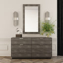 Dynasty - Eastern King Modern Shagreen Bedroom Set - 3 Drawer