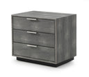Dynasty - Eastern King Modern Shagreen Bedroom Set - 3 Drawer