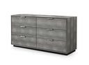 Dynasty - Eastern King Modern Shagreen Bedroom Set - 3 Drawer