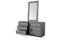 Dynasty - Eastern King Modern Shagreen Bedroom Set - 3 Drawer