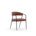 Dario Chocolate Arm Chair - Rouge