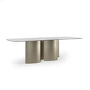 Aphelion Dining Table - 110" Glass by Caracole