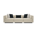 Fusion Sectional - 3-Piece Sofa - Simply Black by Caracole
