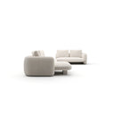 Overlap Sectional - 5-Piece Right-Facing - Crème Travertine by Caracole, view 2