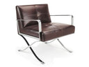 EC-011 Modern Brown Leather Lounge Chair