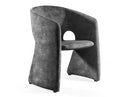 Malvern Modern Dark Grey Fabric Dining Chair