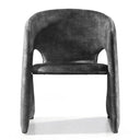 Malvern Modern Dark Grey Fabric Dining Chair