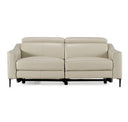 Eden - Modern Camel Leather Sofa With 2 Recliners