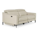 Eden - Modern Camel Leather Loveseat With 2 Recliners