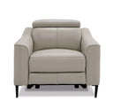 Eden - Modern Camel Leather Loveseat With 2 Recliners