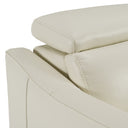 Eden - Modern White Leather Sofa With 2 Recliners