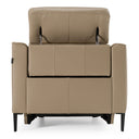 Eden - Modern Taupe Leather Recliner Chair