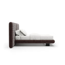 Overlap Uph 2 Pnl Qn Bed Dk Taupe