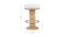 Nio Swivel Counter Stool White Mist