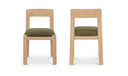 Oli Dining Chair Dark Green-Set of Two