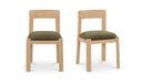 Oli Dining Chair Dark Green-Set of Two