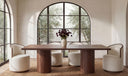 Rossi Swivel Dining Chair Cream
