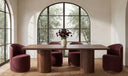 Rossi Swivel Dining Chair Berry