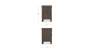 Loren Small Nightstand Dark Brown