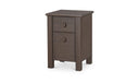 Loren Small Nightstand Dark Brown